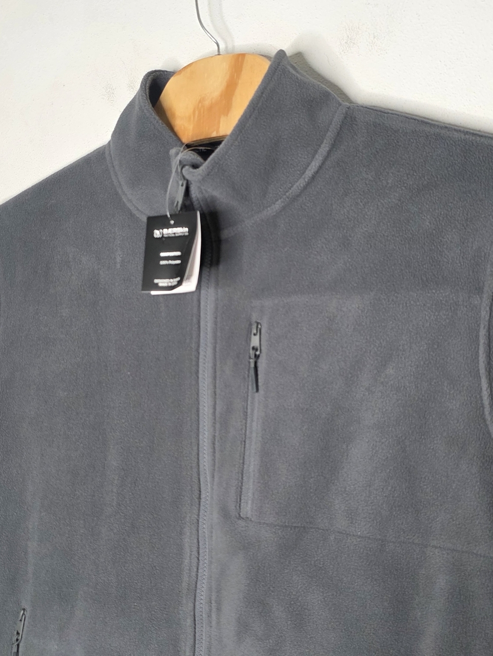 Baerskin Tactical Fleece Jacket NEW Gray Full Zip Men's XL - Picture 3 of 6